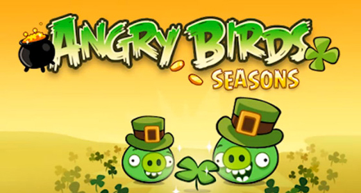 Angry Birds Seasons se actualiza para el día de San Patricio