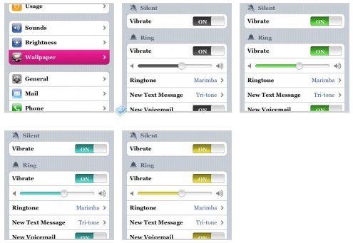 Interface Mod nueva aplicación para modificar los colores de los menus de tu iphone