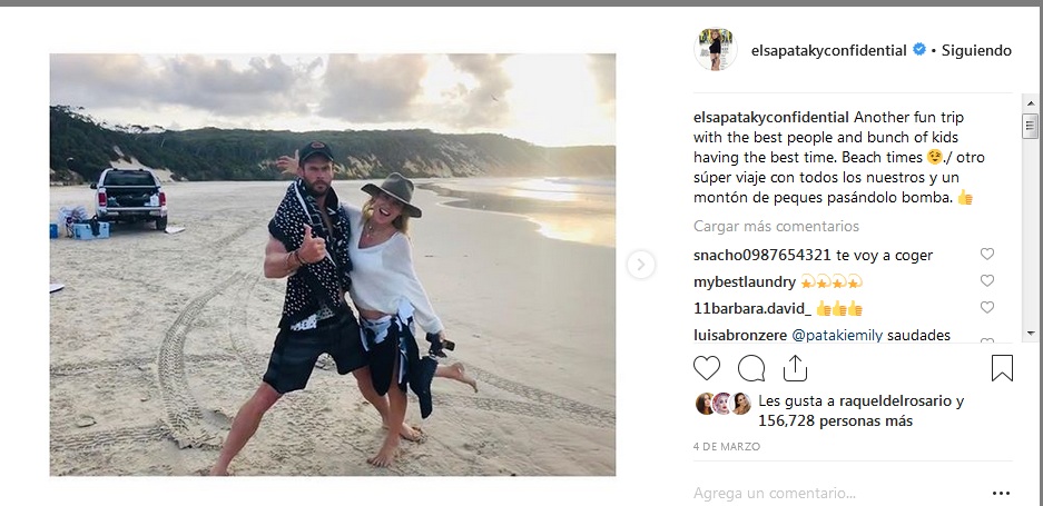 Elsa Pataky y Chris Hemsworth de vacaciones en familia