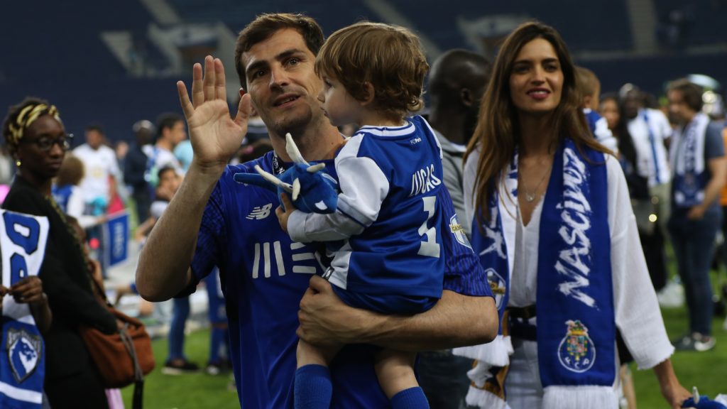 Iker Casillas con su hijo Lucas